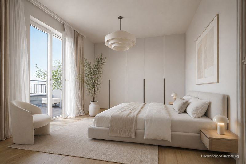 Helle 2-Zimmer-Wohnung mit Balkon im 1. Obergeschoss
